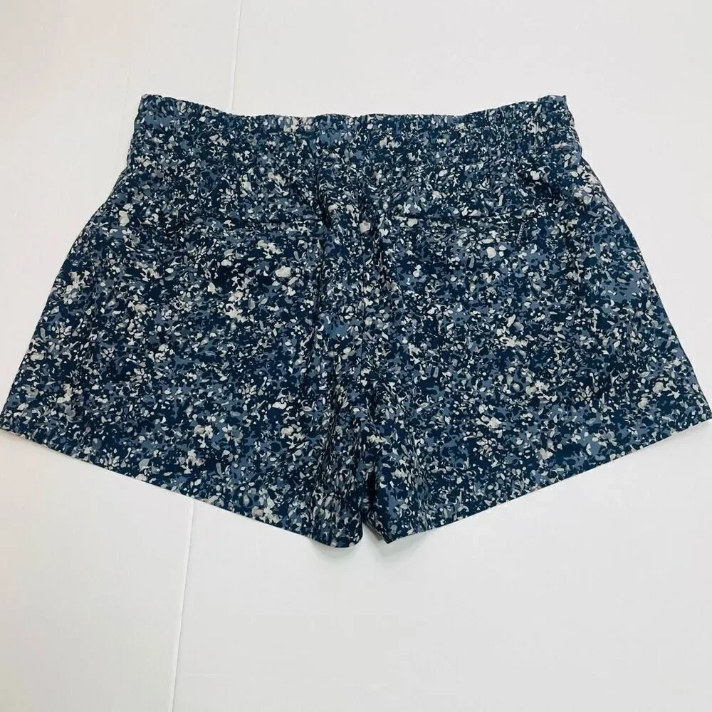 Athleta Printed Baha Short Woodblock Texture Navy Size 6